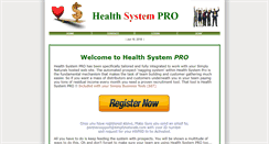 Desktop Screenshot of healthsystempro.com
