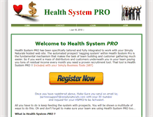 Tablet Screenshot of healthsystempro.com